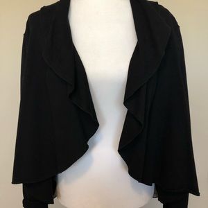 Beautiful knit jacket with colorful back